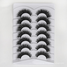 7 pairs silk eyelashes thick curl false lashes